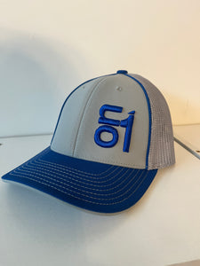 404M- Light Grey/Royal Blue w/ Royal ON1 Logo