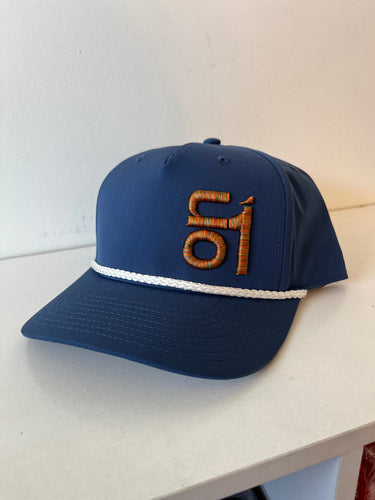 Richardson 258 All Blue Rope hat w/ Multi-color ON1 Logo