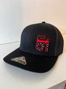 P151 All Black w/ Red line ON1 Logo