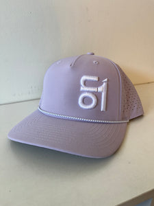 Richardson 355  LILAC/WHITE Rope hat w/ White ON1 Logo