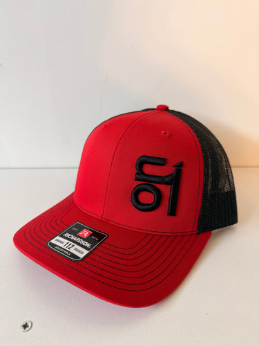 112 RED/BLACK  W/BLACK ON1 LOGO