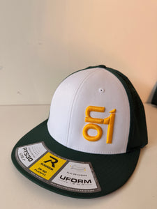 RICHARDSON PTS30 GREEN/WHITE w/ YELLOW ON1 Logo