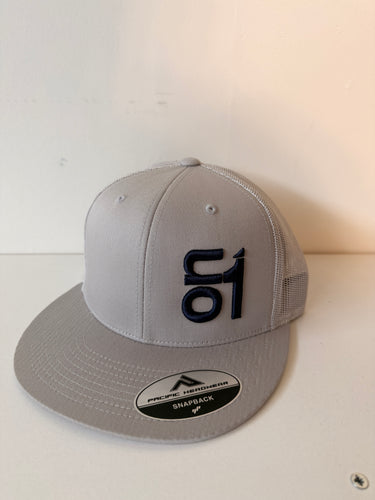 4D3 SILVER  W/ NAVY ON1 LOGO