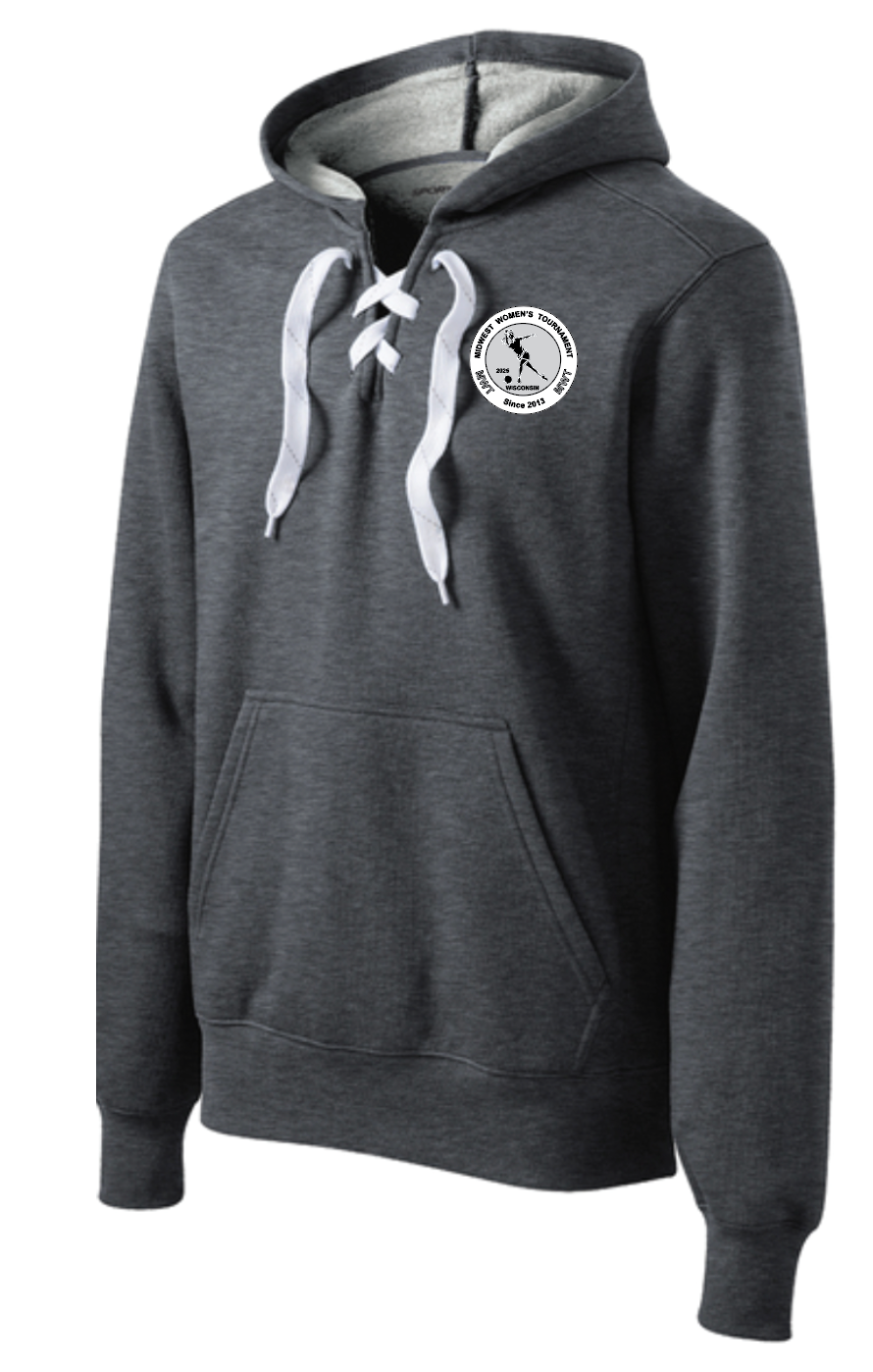 Lace Hoodie- Graphite Heather