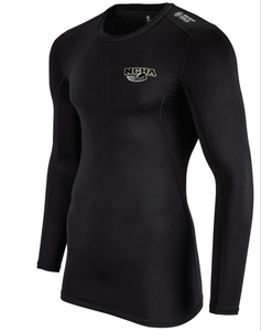 NCHA Black COLD WEATHER COMPRESSION LONG SLEEVE CREW
