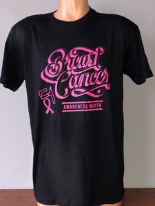 Black Breast Cancer T-Shirt