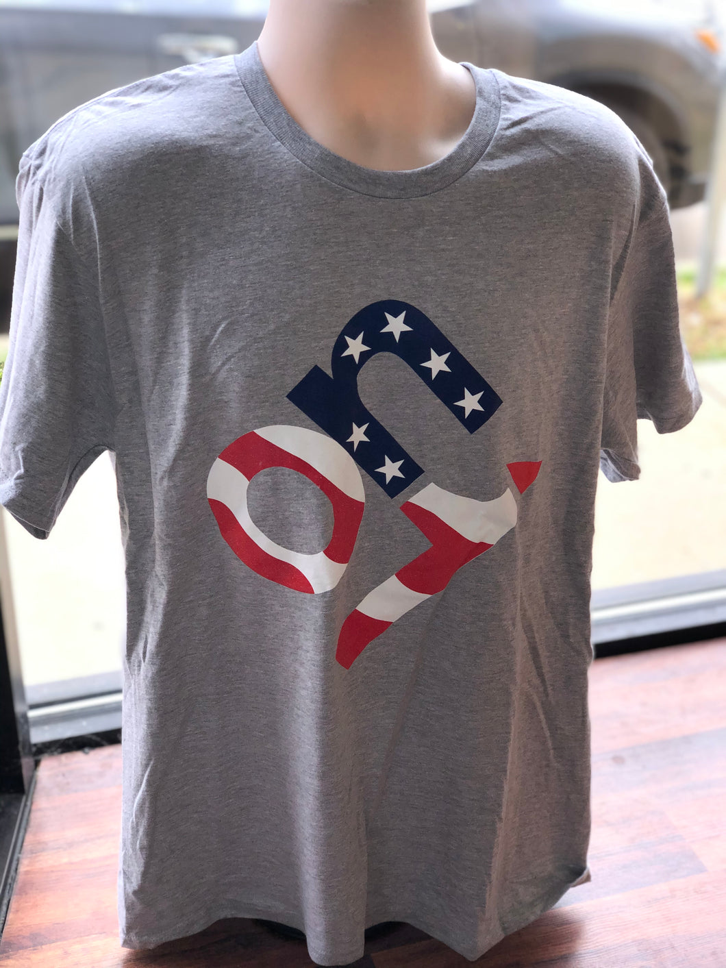 Grey-American Flag ON1 Shirt