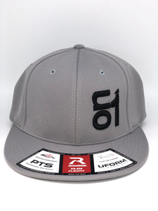 BLACK ON1 Logo- Richardson PTS20- Grey Back/Grey Crown/Grey Brim
