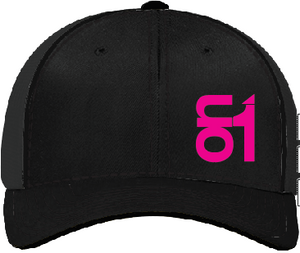 Black with Neon Pink ON1 Logo