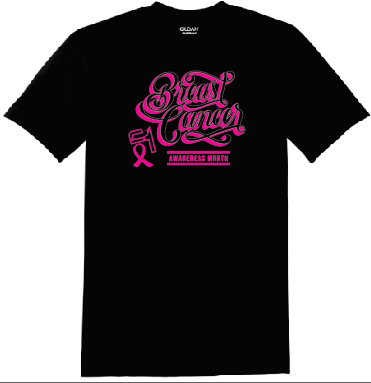 2021 Breast Cancer Screen Print T-Shirt
