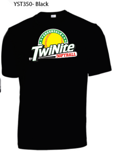 TwiNite- Softball- YST350-Black Shirt
