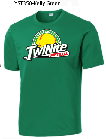 TwiNite- Softball- YST350-Kelly Green Shirt