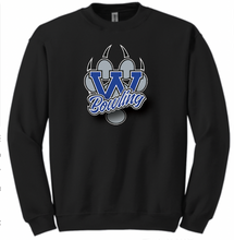 West Bowling- Black / Crew Neck Sweatshirt / Center design