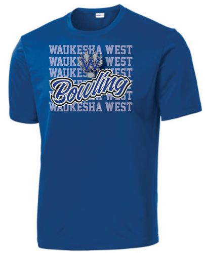 West Bowling- Blue / T-shirt / Repeat design