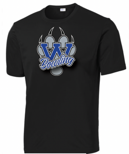 West Bowling- Black / T-shirt / Center Design