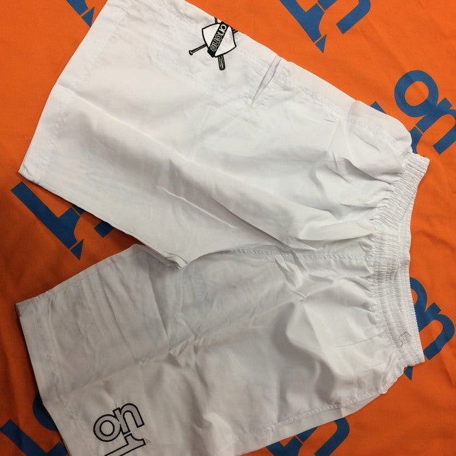 White 4 Way Stretch Shorts